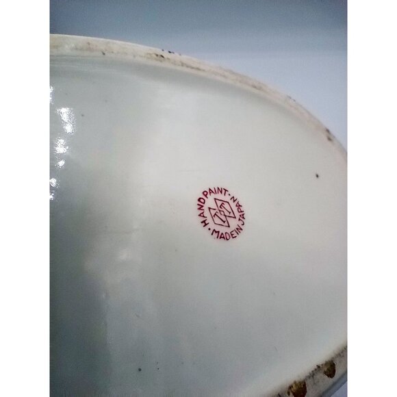 Red Plaid Storage Container Hand Painted Ceramic Crazed Vintage Takito Company - Picture 14 of 16